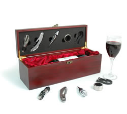 Red Wine & Wooden Gift Box