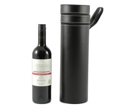  Red Wine in Faux Leather Case 