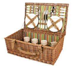 Picnic Hampers - Hampers & Gift Baskets from Hampergifts.co.uk - Empty  4 Person Fitted Picnic Basket