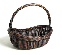Empty Hampers & Baskets: from Hampergifts.co.uk - High Handle Wicker Basket