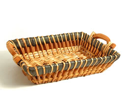 Empty Hampers & Baskets: from Hampergifts.co.uk - 15.5 inch - Seagrass & Wooden Basket