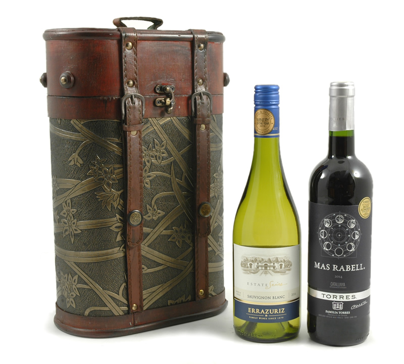 double wine gift box, the perfect Last-minute UK Christmas gifts