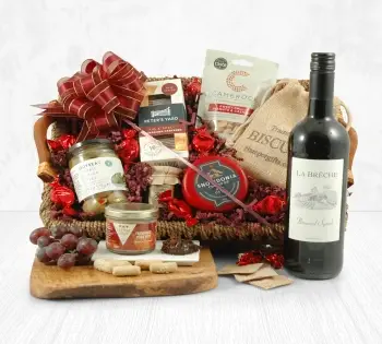 The Premium Red Wine, Cheese & Pâté Hamper