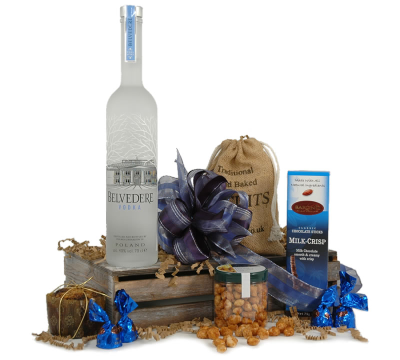 Send Belvedere Vodka Gift Basket Online!