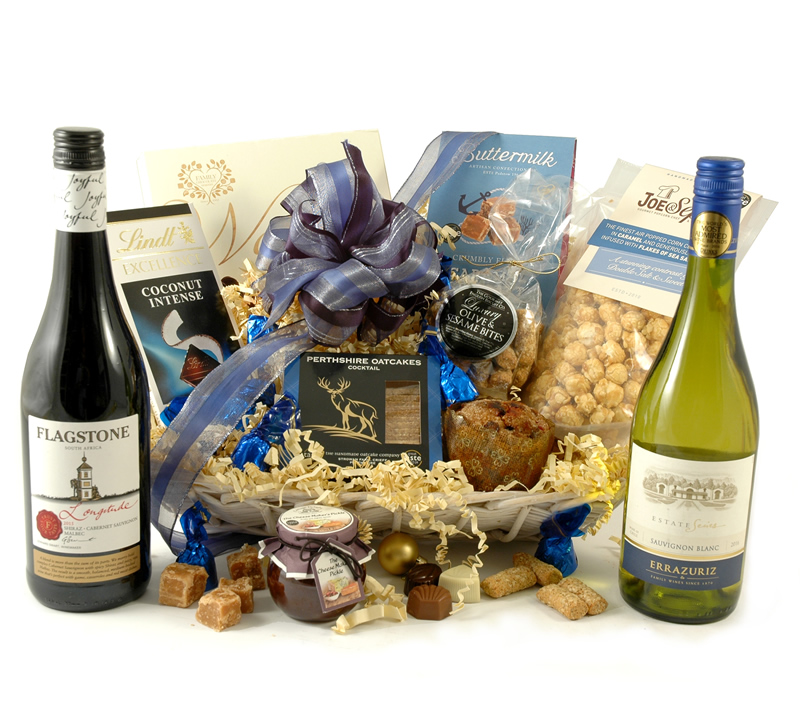 The Sapphire | Luxury Red & White Wine Hamper