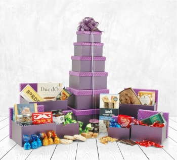 Christmas Food Hampers | Festive Food Gifts | Hampergifts - The Amethyst Gift Tower