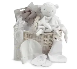 Newborn Gift Basket - Pure White