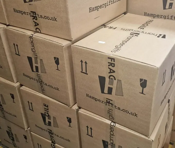 Recyclable cardboard delivery boxes